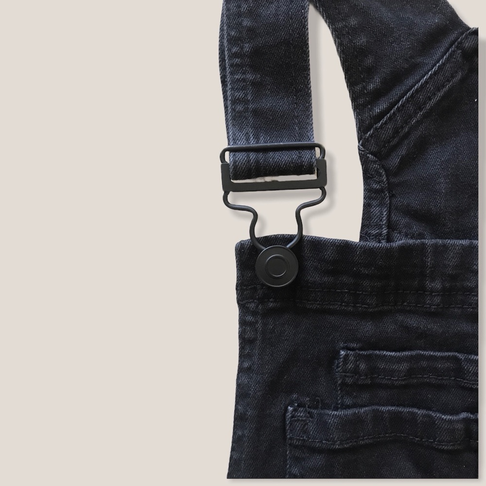 Urban Outfitter Cute Black Denim Overall Jumpsuit - Picture 8 of 15